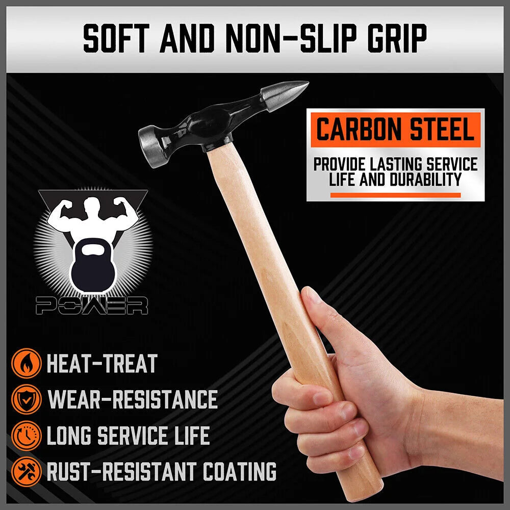 Car Dent Auto Body Panel Repair Tool Kit - 7-Piece Wooden