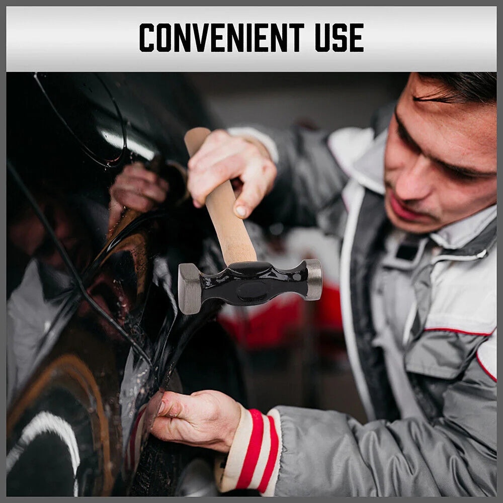 Car Dent Auto Body Panel Repair Tool Kit - 7-Piece Wooden