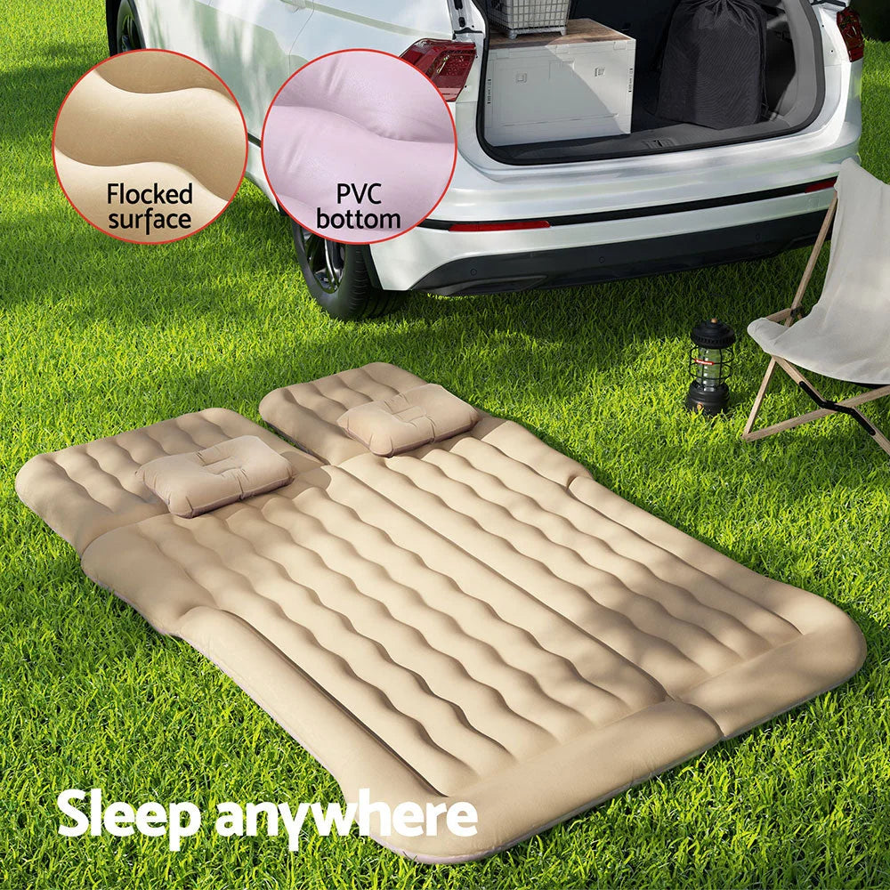 Beige 175x130 mattress with bedroom mattress cover and side stitching