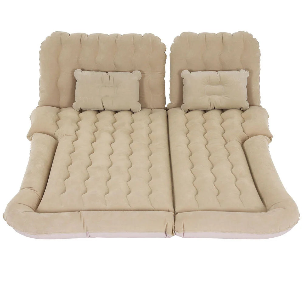 Beige 175x130 mattress with foam layer and stitched cover