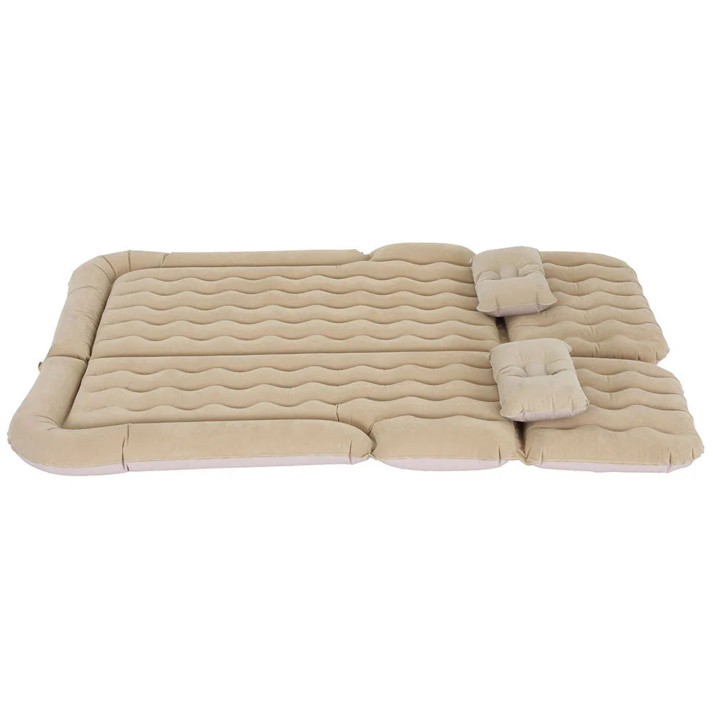 Beige 175x130 mattress with layered cushioning and fabric casing