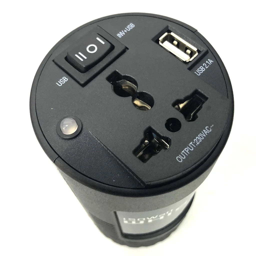 Car Power Inverter Compact 150W 12V to 240V AC/DC Sine Wave