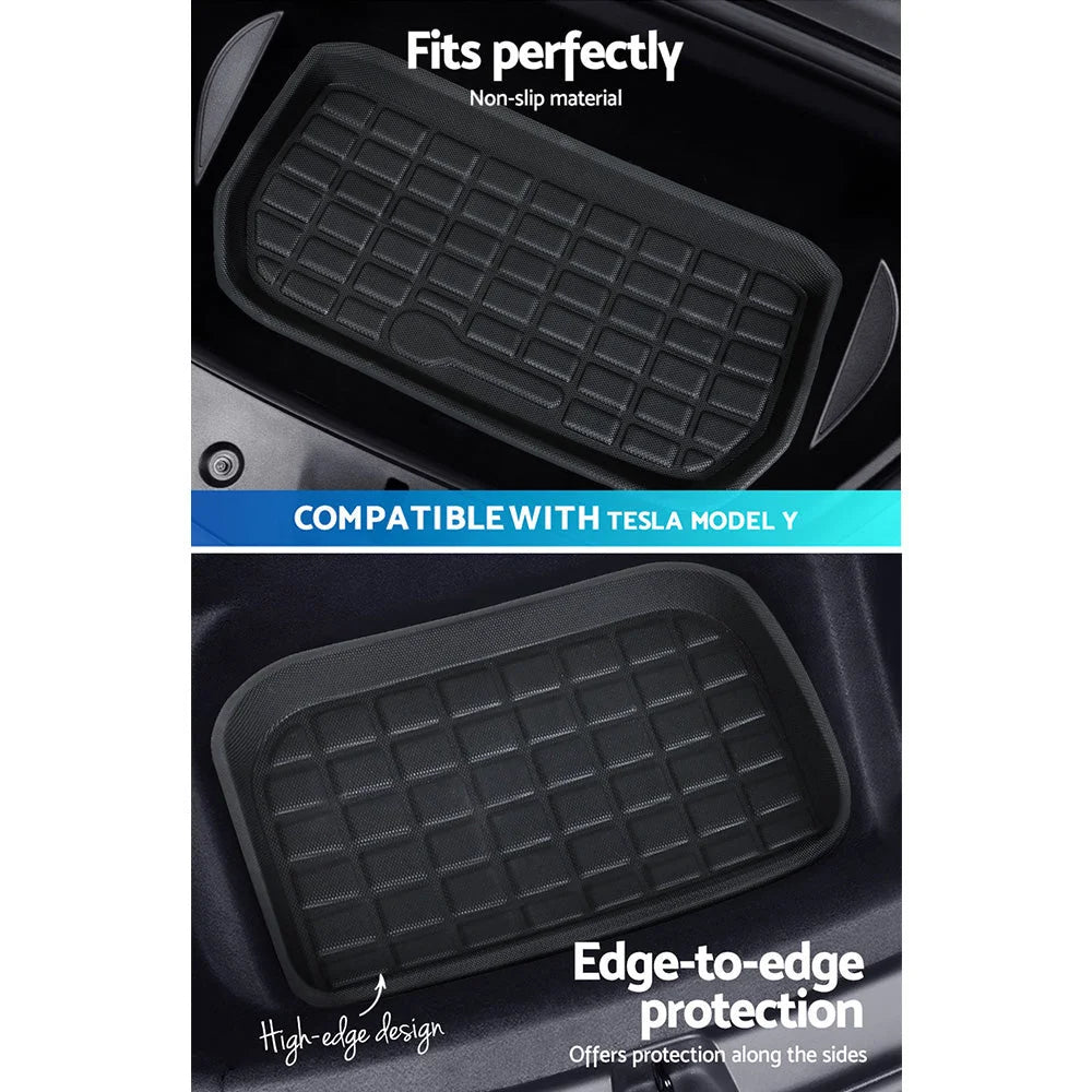 Car Rear Front Cargo Trunk Toolbox Luggage Rubber Mats