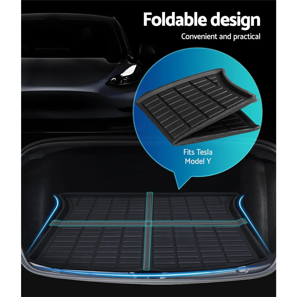 Car Rear Front Cargo Trunk Toolbox Luggage Rubber Mats