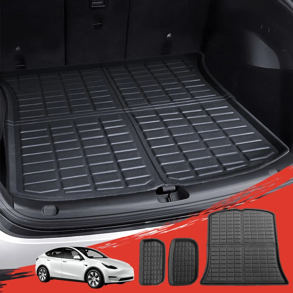 Car Rear Front Cargo Trunk Toolbox Luggage Rubber Mats