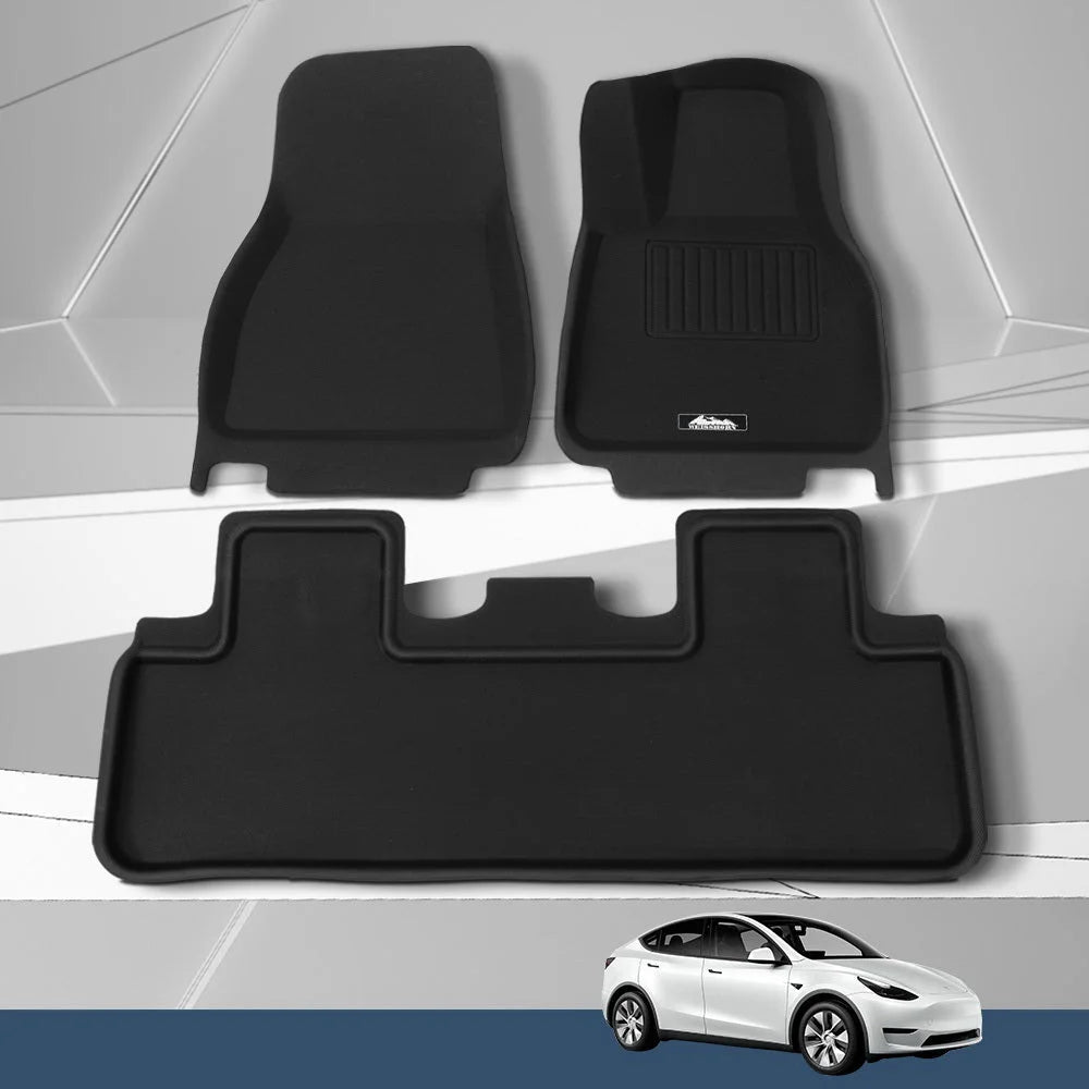 Car rubber floor with frame detail shown
