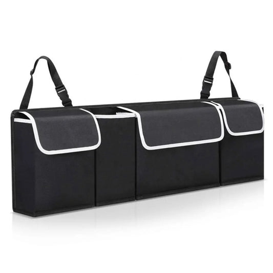 Car Storage Trunk Organizer Oxford Cloth Backseat Multi-Purpose Interior Accessories - Black