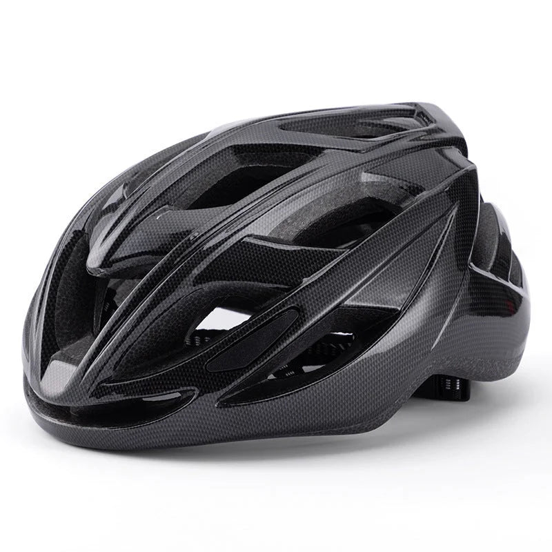 Carbon Fiber Black Lightweight Adult Bicycle Helmet