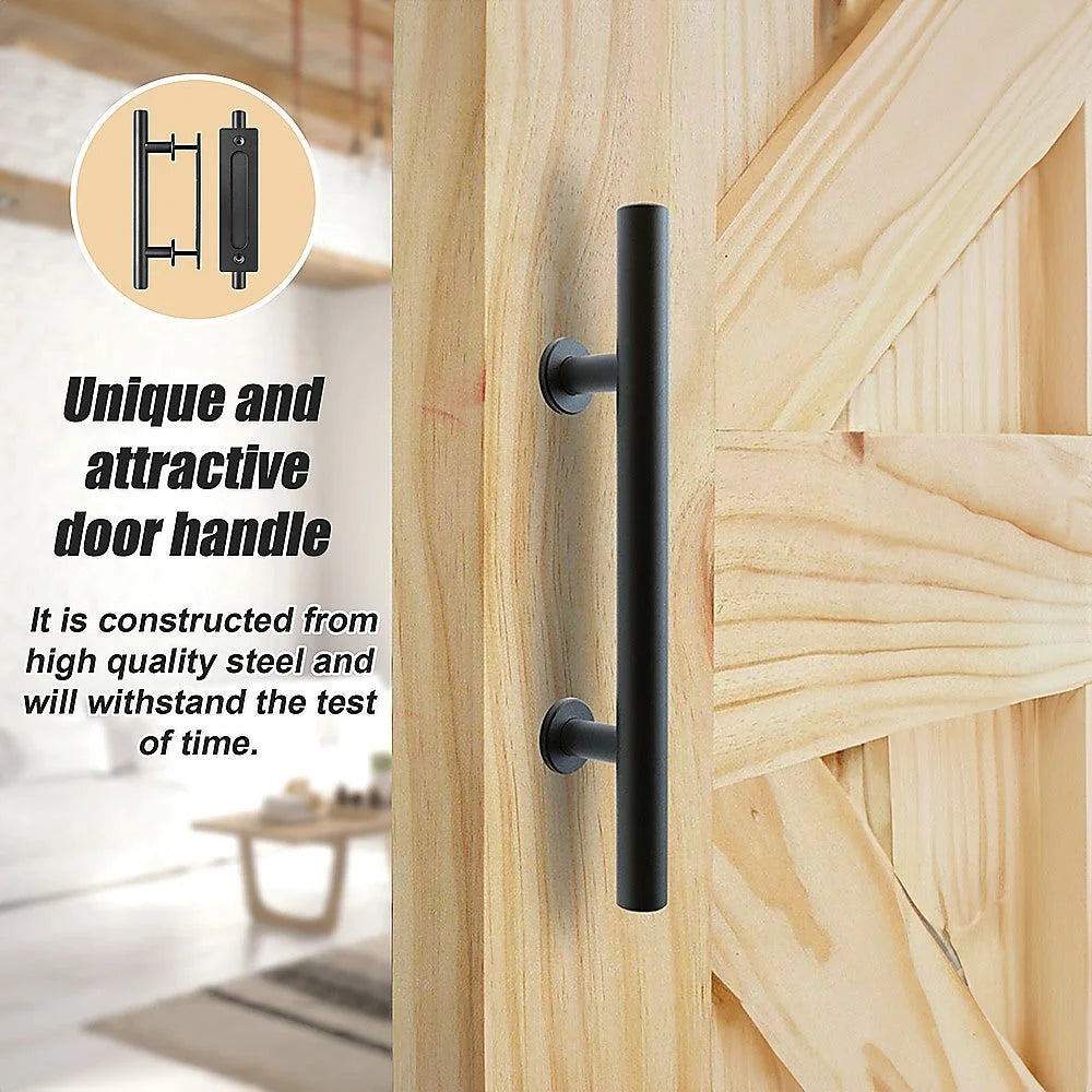 Carbon Steel Door Handle & Flush Pull for Wood Door or Gate