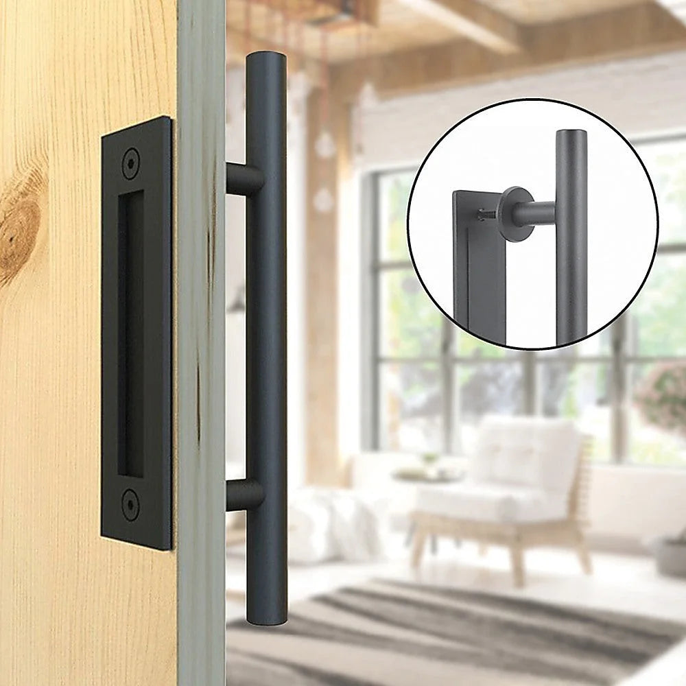 Carbon Steel Door Handle & Flush Pull for Wood Door or Gate