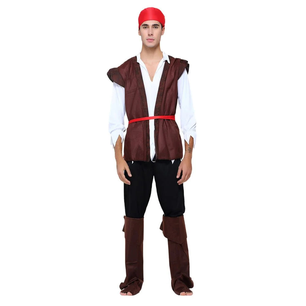 Caribbean Pirate man Costume - Fashion > Men’s Fashion >