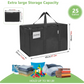 CARLA HOME 12-Pack Large Moving Storage Bags with Zippers &