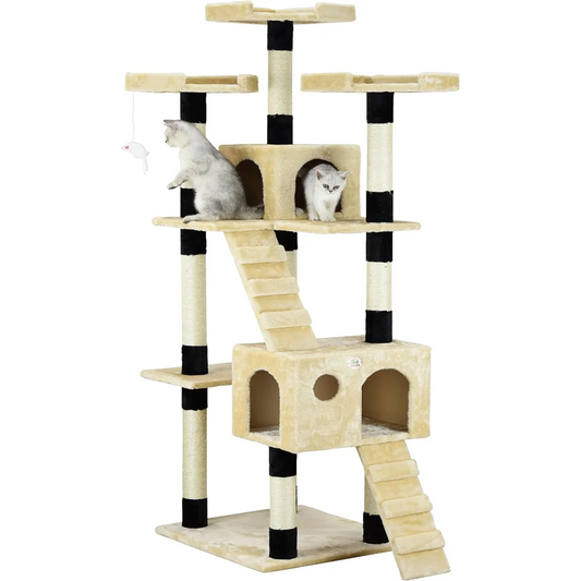 CARLA HOME 180cm Cat Tree Tower for Indoor Cats with Dual
