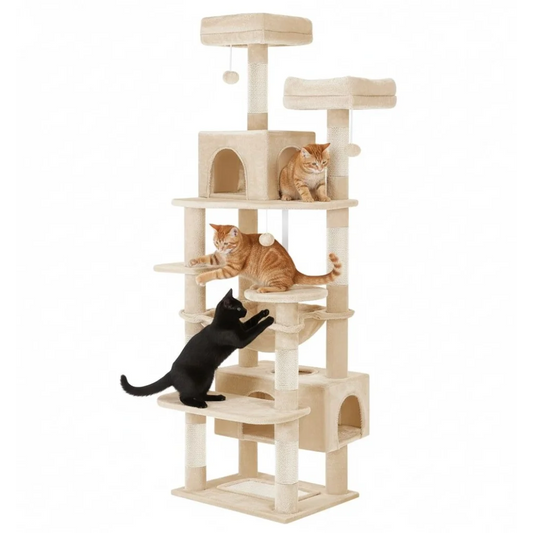 CARLA HOME 180cm Cat Tree Tower for Indoor Cats with Plush