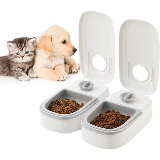 CARLA HOME 2 Meal Automatic Pet Feeder with Timer for Cat &
