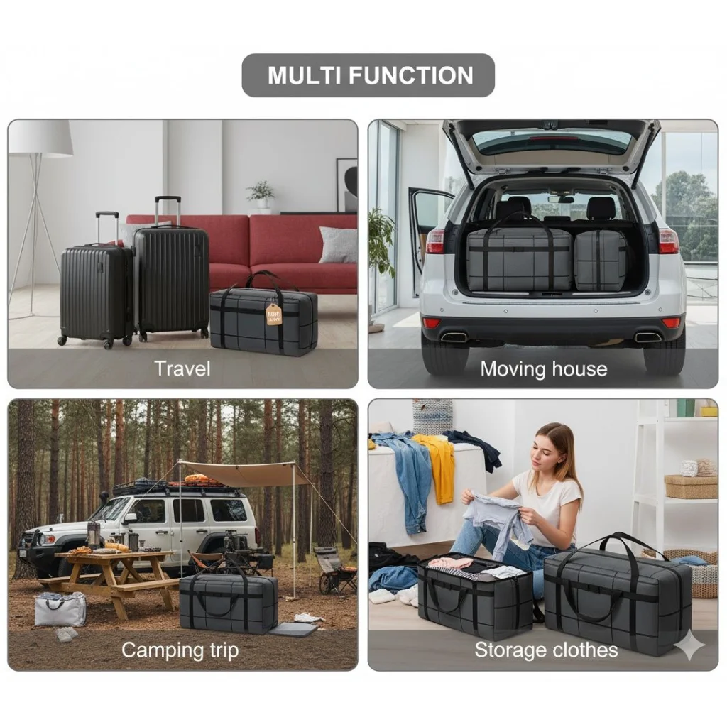 CARLA 2 Pack 180L Extra Large Moving Storage Bags