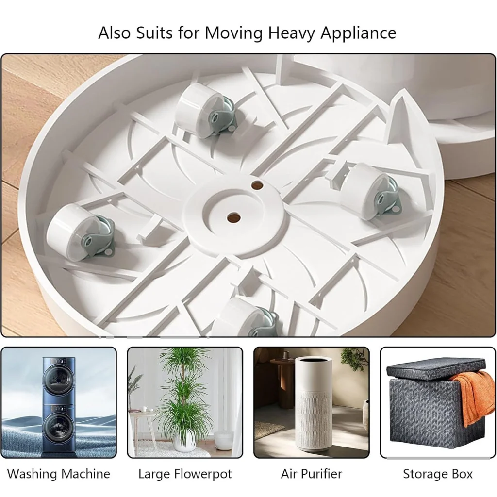 CARLA HOME 2-Pack Rolling Plant Stand with 360° Wheels
