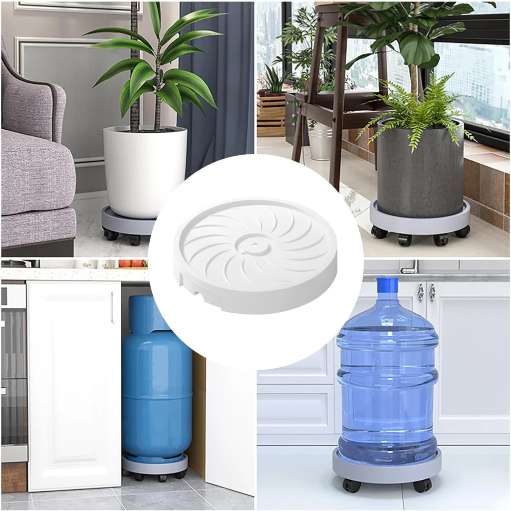 CARLA HOME 2-Pack Rolling Plant Stand with 360° Wheels