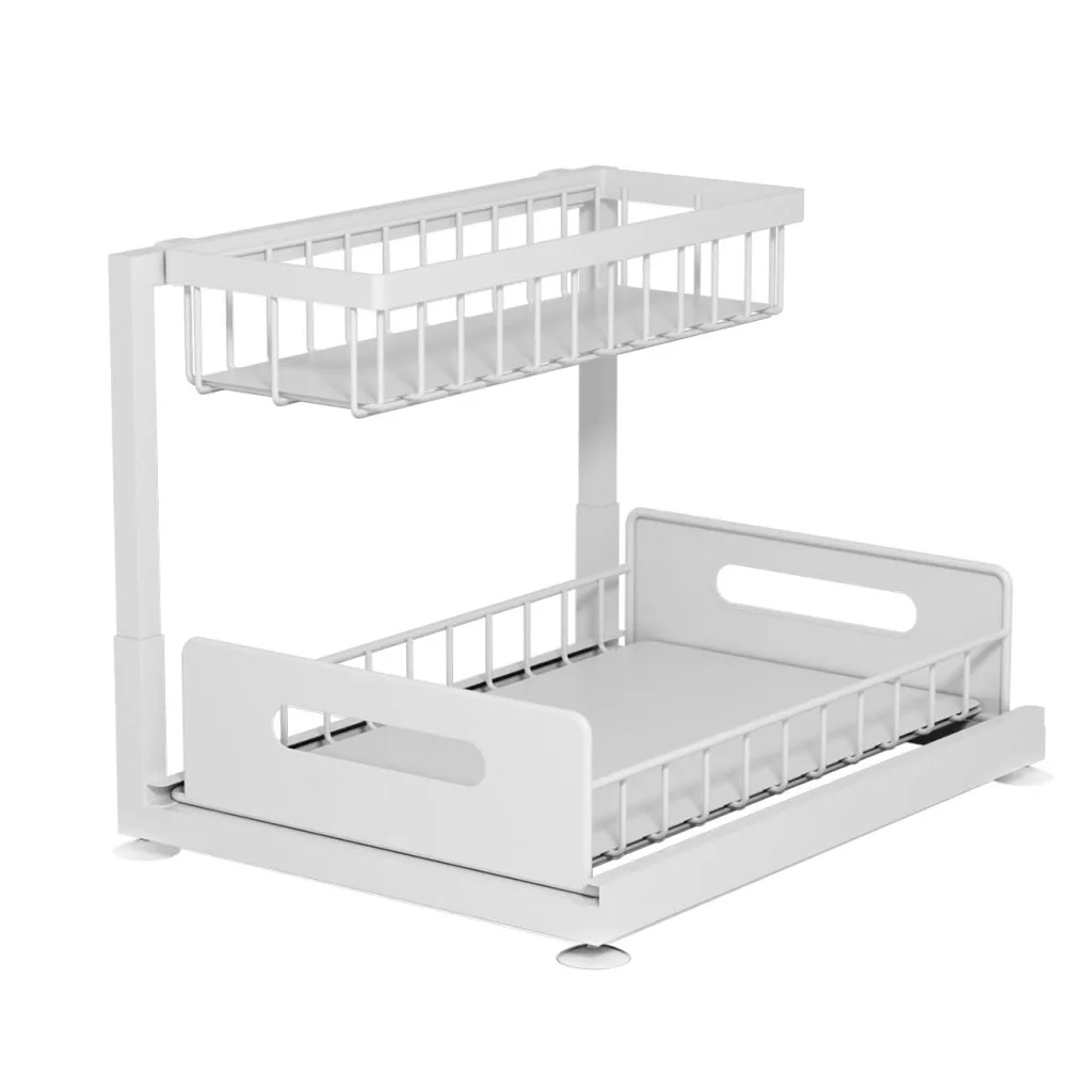CARLA HOME 2 pack Under Sink Organiser with Sliding Drawers
