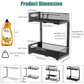 CARLA HOME 2 Pack Under Sink Organizer Pull Out Sliding