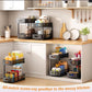 CARLA HOME 2 Pack Under Sink Organizer Pull Out Sliding