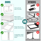 CARLA HOME 2 Pack Under Sink Organizer Pull Out Sliding