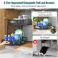 CARLA 2 Pack Under Sink Organizer Pull Out Sliding