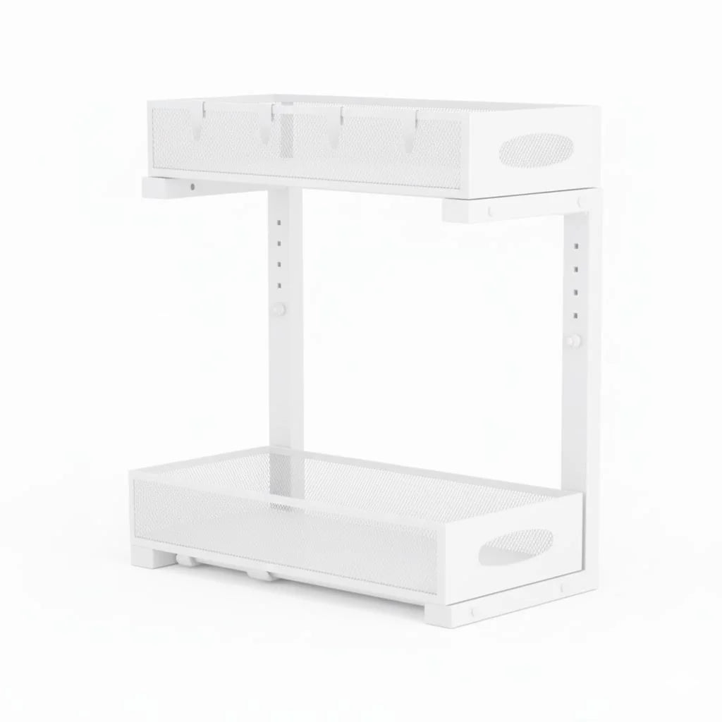 CARLA HOME 2 Pack Under Sink Organizer Pull Out Sliding
