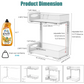 CARLA HOME 2 Pack Under Sink Organizer Pull Out Sliding