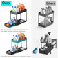 CARLA HOME 2 Pack Under Sink Organizer with Pull-Out Basket