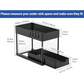 CARLA HOME 2 Pack Under Sink Organizer with Pull-Out Basket