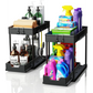 CARLA HOME 2 Pack Under Sink Organizer with Pull-Out Basket