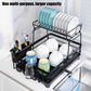CARLA HOME 2-Tier Dish Drying Rack for Kitchen Counter