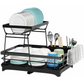 CARLA HOME 2-Tier Dish Drying Rack for Kitchen Counter