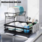 CARLA HOME 2-Tier Dish Drying Rack for Kitchen Counter