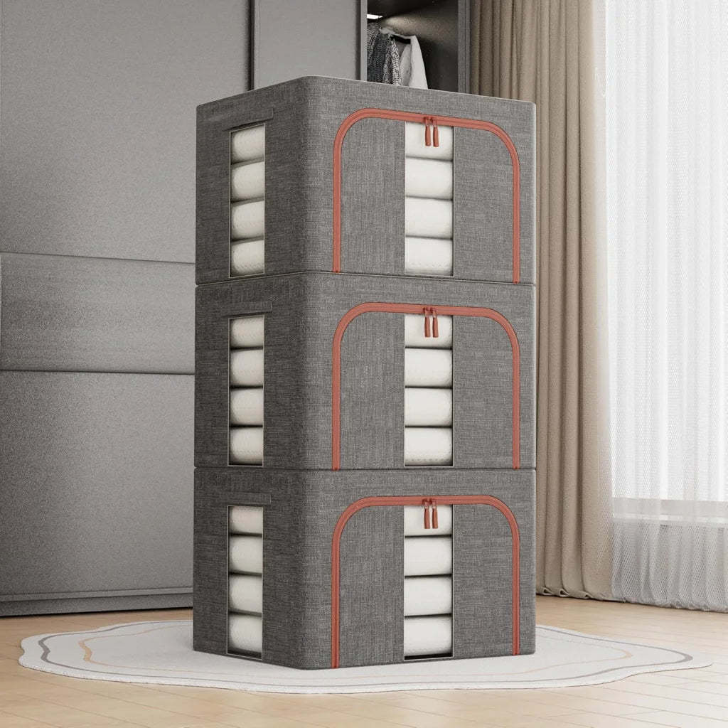 Pack large clothes with colour matched pieces and support fittings