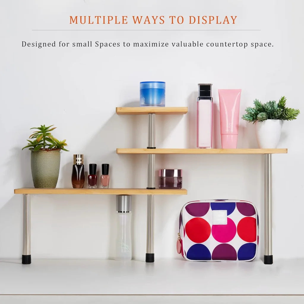 CARLA HOME 3-Tier Corner Shelf Kitchen Spice Rack Organizer