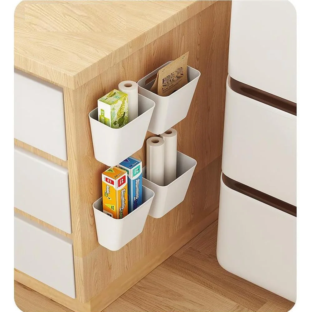 CARLA HOME 4-Pack Self-Adhesive Wall Storage Box