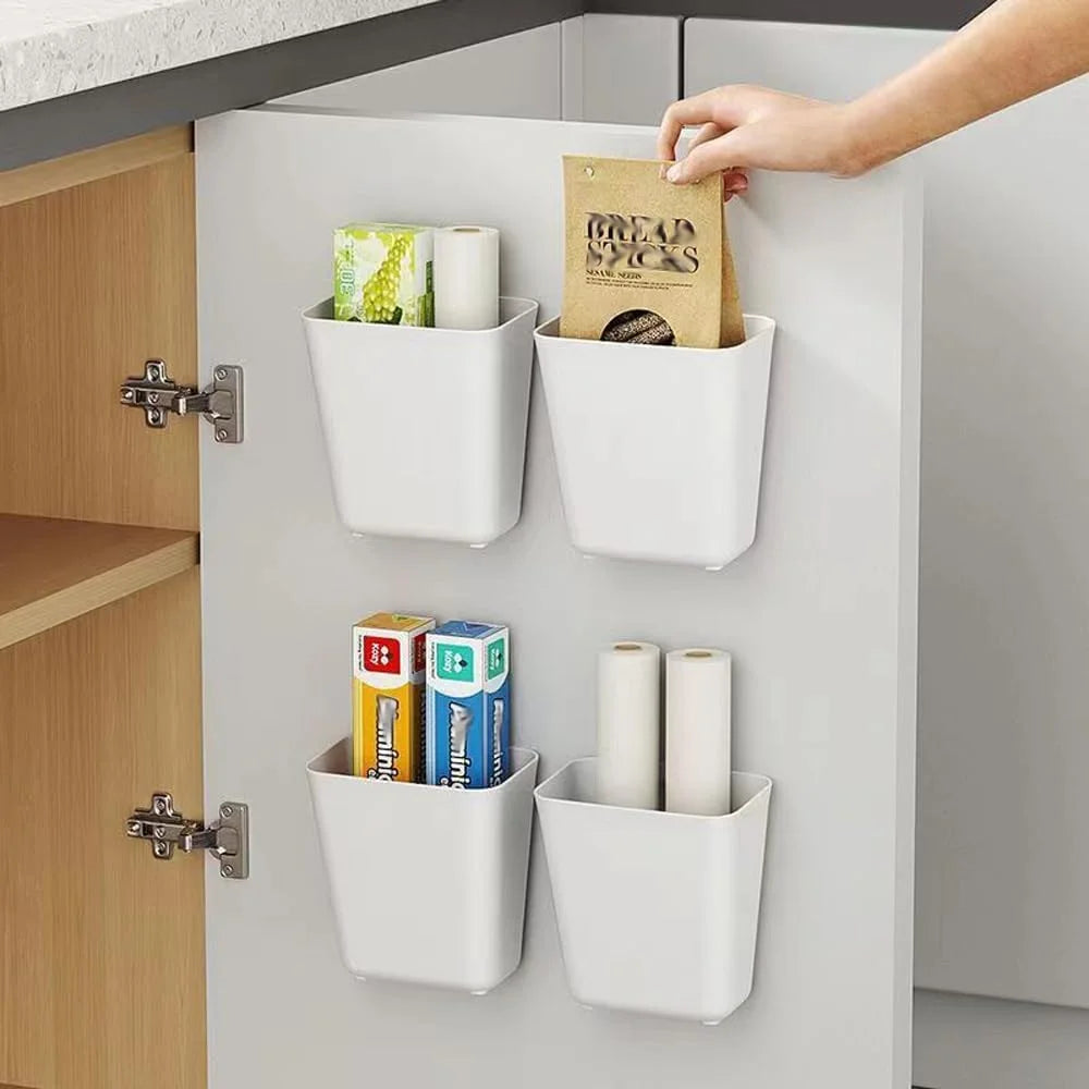 CARLA HOME 4-Pack Self-Adhesive Wall Storage Box