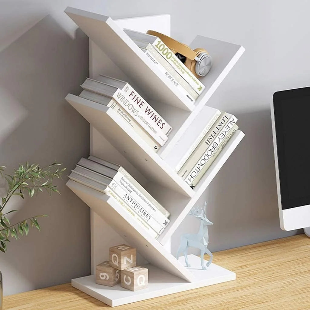 CARLA HOME 5-Tier Tree Bookshelf Storage Rack for Home