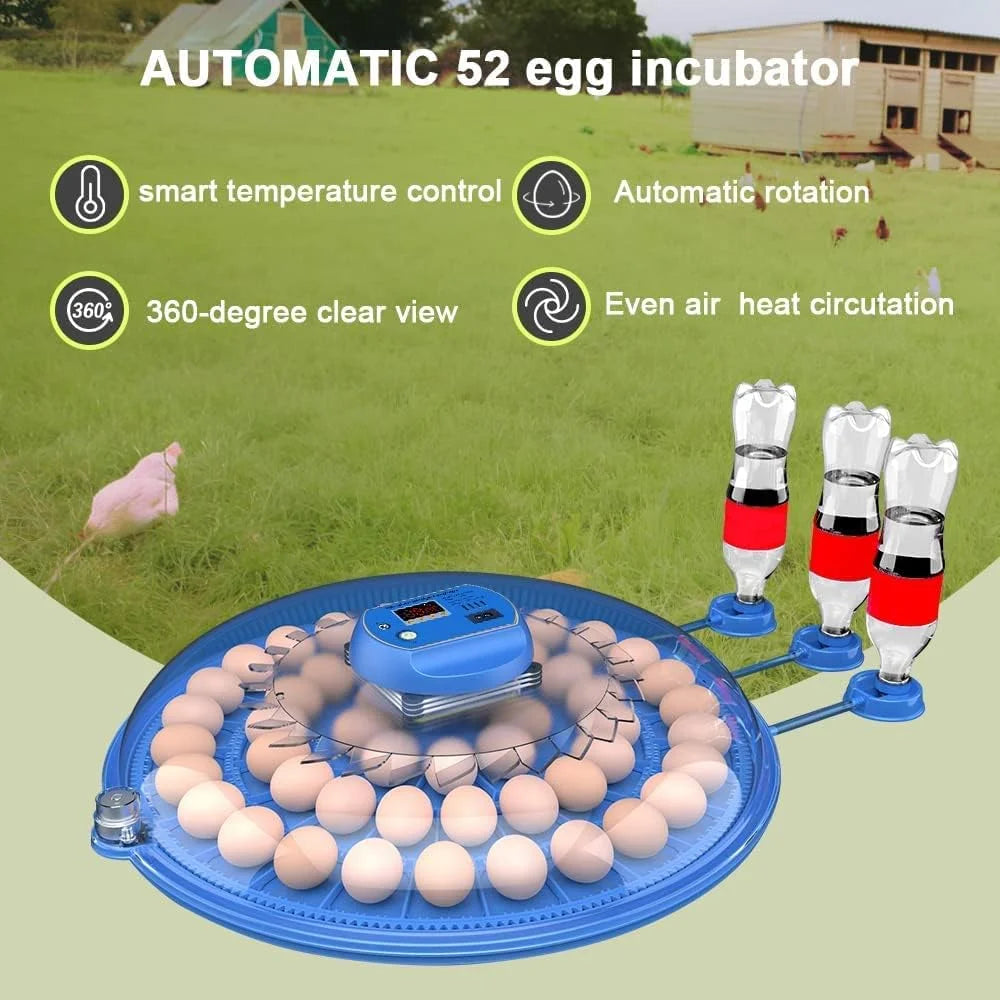 CARLA HOME 52 Egg Incubator with Automatic Turning LED