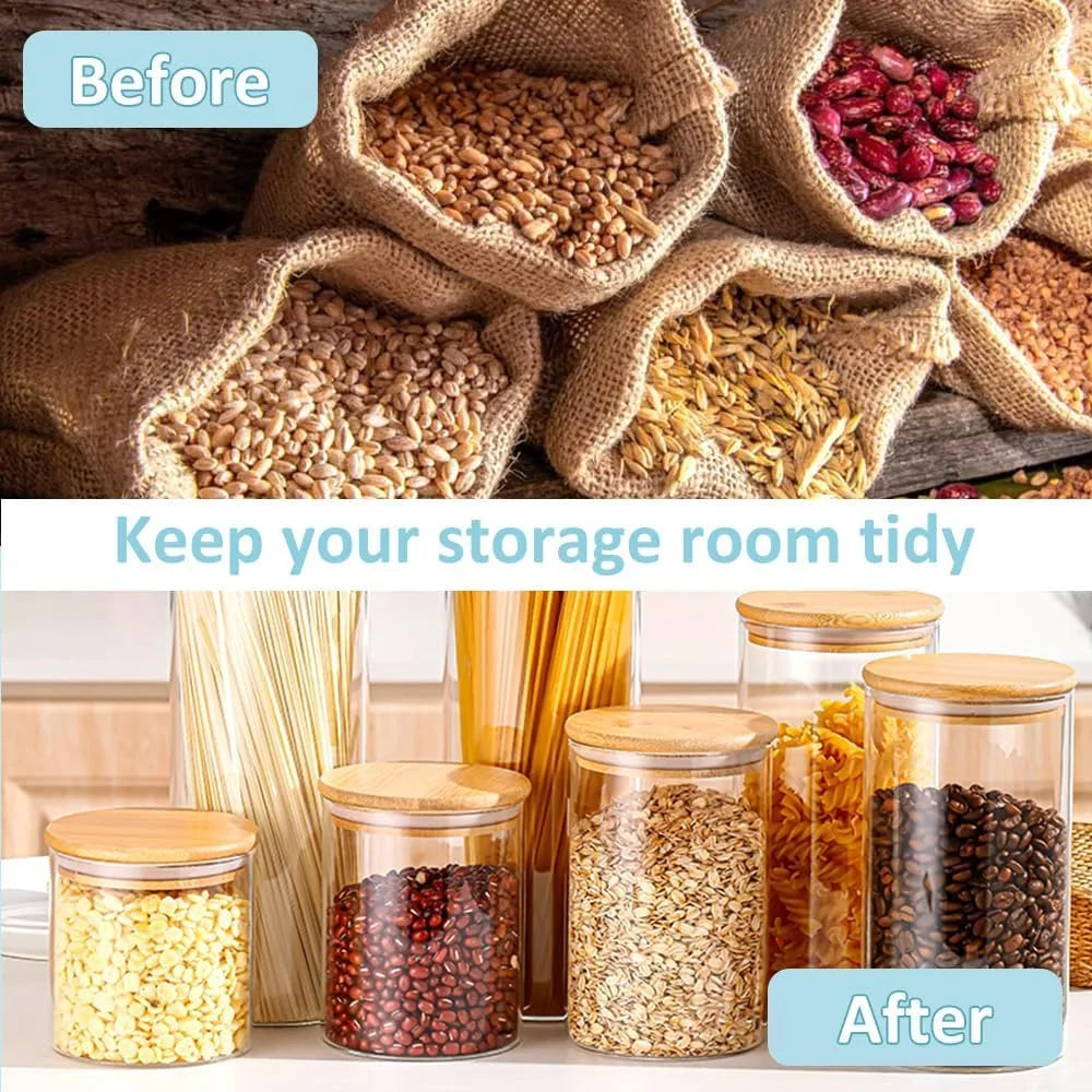 Glass carla pack storage with assembled layout and visible hardware
