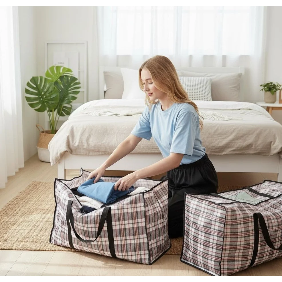 Pack large moving with matching accessories and clear item layout