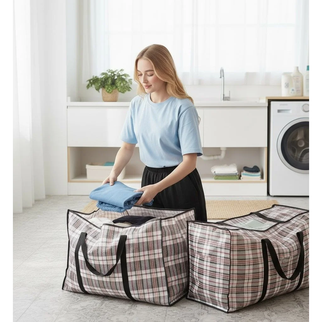 CARLA HOME 6 Pack Large Moving Storage Bags with Zipper &