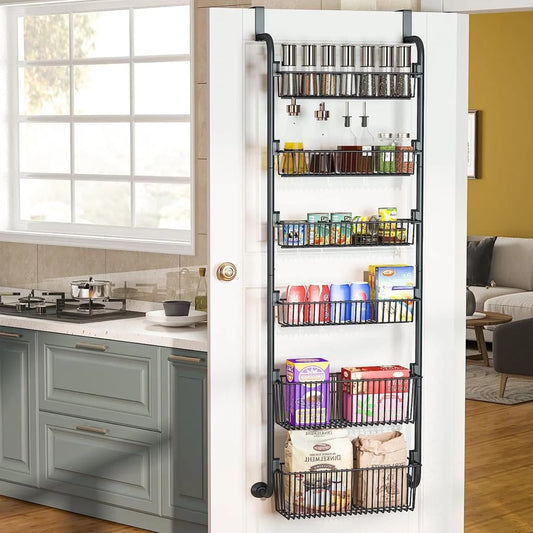 CARLA HOME 6-Tier Over the Door Organizer Heavy-Duty Metal