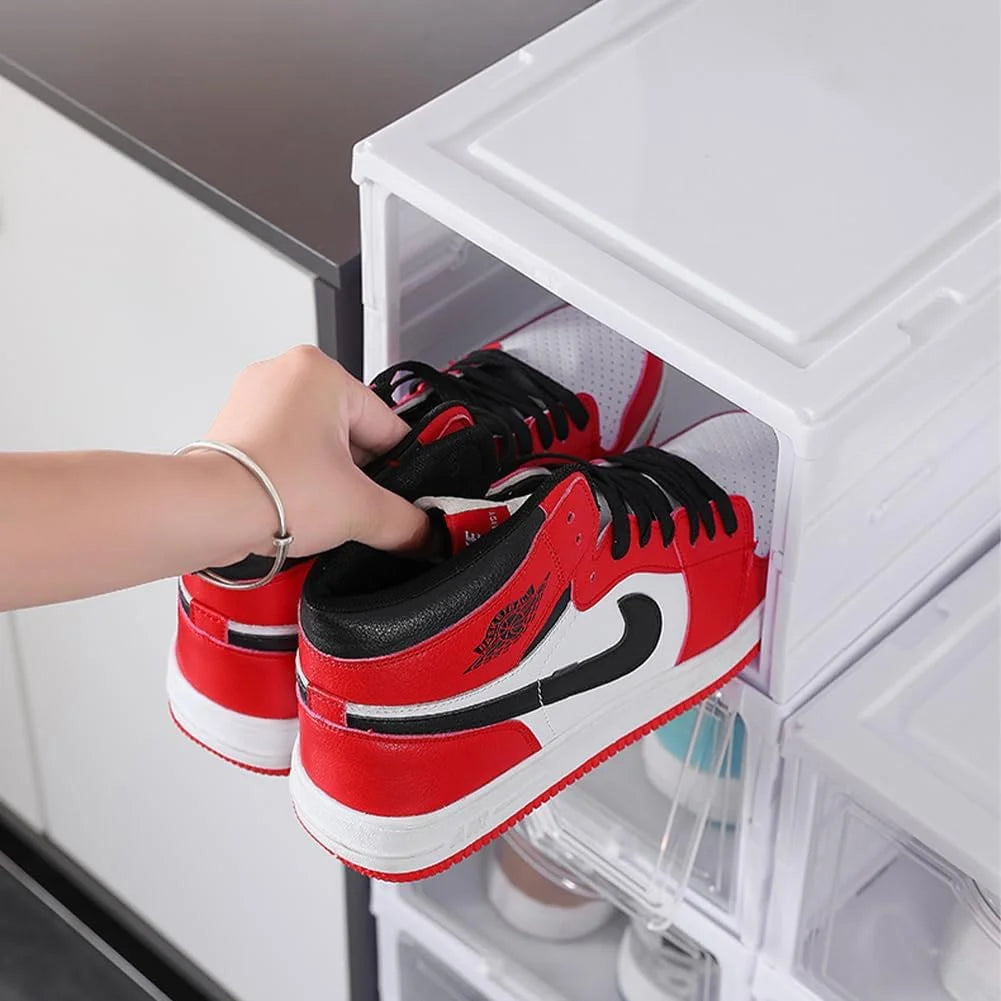 CARLA HOME 6-Tier Stackable Shoe Storage Box Organizer