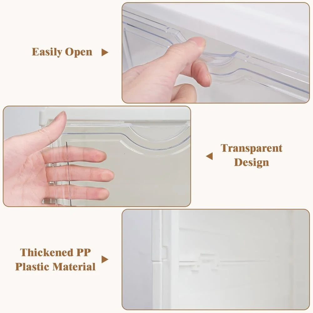 CARLA HOME 6-Tier Stackable Shoe Storage Box Organizer