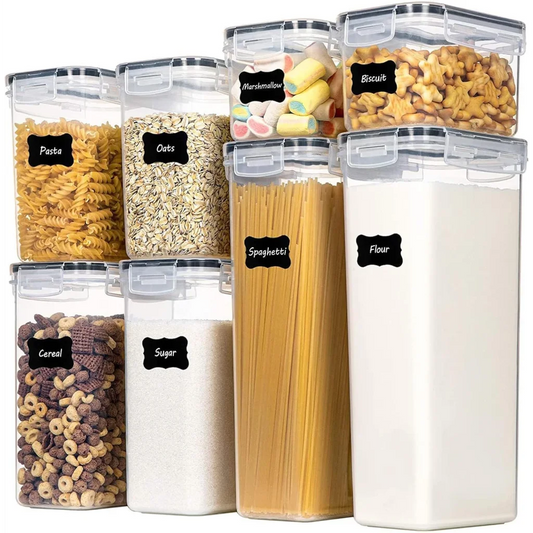 CARLA 8 Piece Airtight Food Storage Containers Set