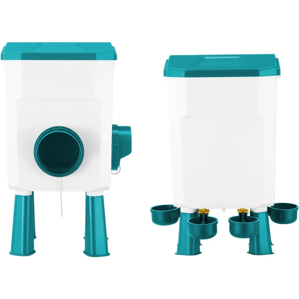 Blue Carla Automatic Chicken Feeder Waterer Set 8kg Food 7L Water Capacity