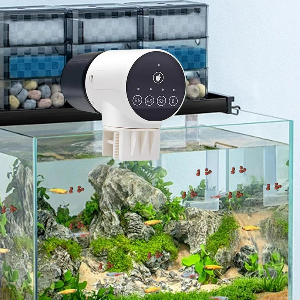 CARLA HOME Automatic Fish Feeder with Timer Moistureproof